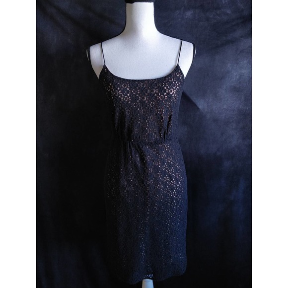 J. Crew Dresses & Skirts - J. Crew Black Nude Lace Cocktail Dress 2